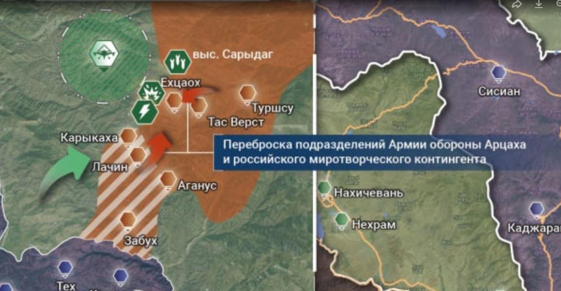 Արցախյան նոր բախումները ռուսական աղբյուրների ներկայացմամբ (Քարտեզ)