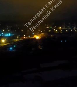 Կիևում, առանց ռուսական հարվածի, հզոր հրդեհ է բռնկվել էլեկտրական ենթակայանում (Տեսանյութ)
